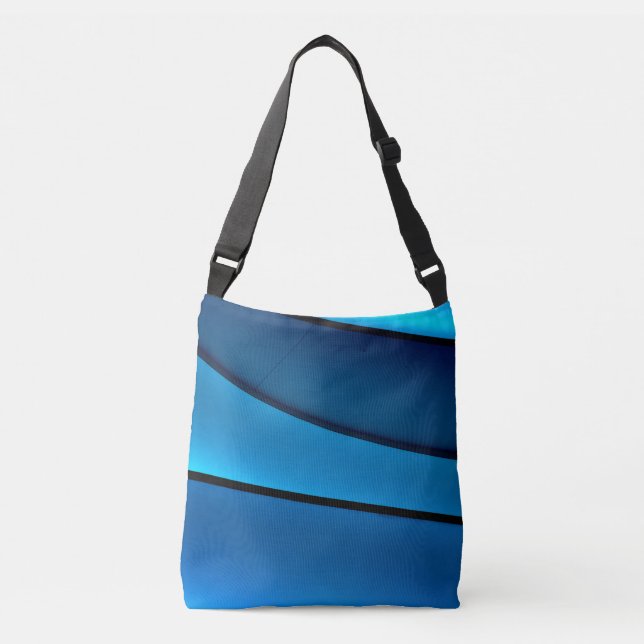 BLAUE GEOMETRISCHE TASCHE (Vorderseite)