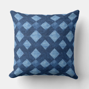 Blaue geometrische Wurfkissen Kissen
