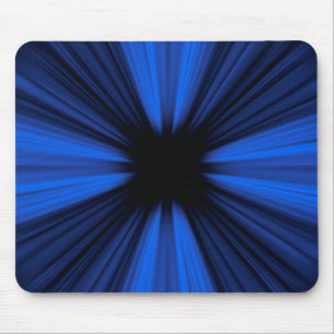 Blaue Geschwindigkeitslinien Mousepad
