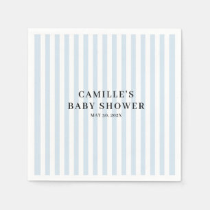 Blaue Gingham-Jungen-Baby-Party Serviette