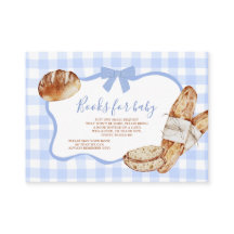Blaue Gingham-Karo-Bun im Ofen Bücher für Baby