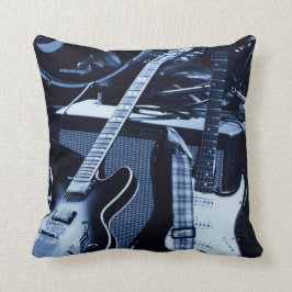 Blaue Gitarren Kissen