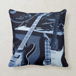 Blaue Gitarren Kissen