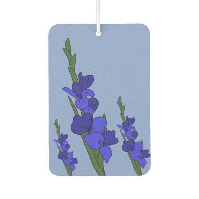 Blaue Gladiole  Autolufterfrischer (Vorderseite)