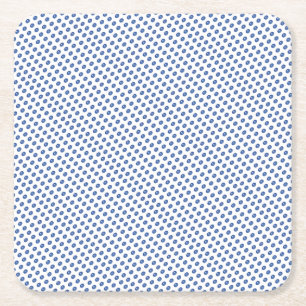 Blaue Glasbälle-Muster Rechteckiger Pappuntersetzer