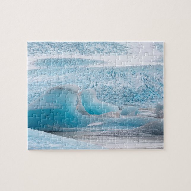Blaue Gletschereisformationen, horizontal (Horizontal)