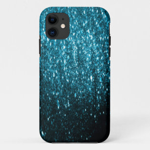 Blaue Glitter-Glitzern iphone 5 Abdeckung 11 Hülle