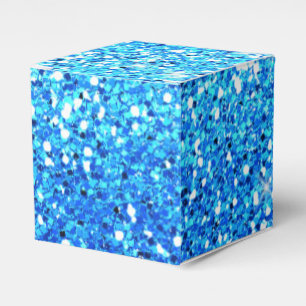 Blaue Glitzer Glitzern Textur Geschenkschachtel