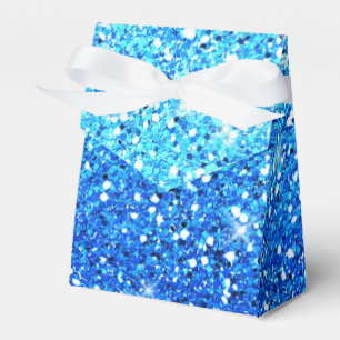 Blaue Glitzer Glitzern Textur Geschenkschachtel