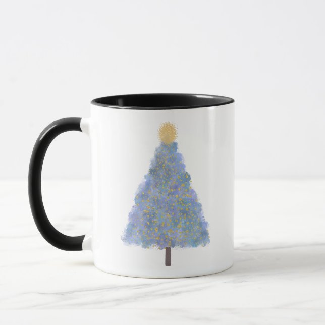 Blaue Glitzer Tasse (Links)