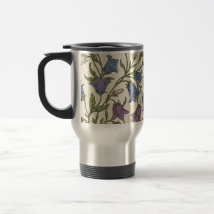Blaue Glockenblumen-Muster - Ästhetische botanisch Reisebecher