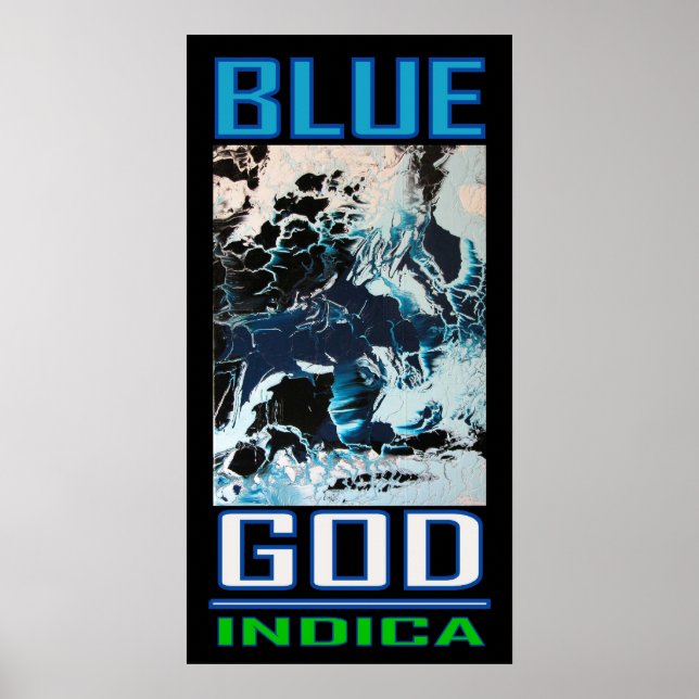 BLAUE GOD INDICA POSTER (Vorne)