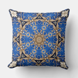 Blaue Gold Dekorative Wurfkissen Kissen