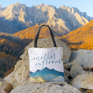 Blaue goldene Berge Hochzeit Mutter des Bräutigams Tasche