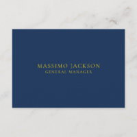 Blaue Goldfarben Professioneller trendiger Minimal