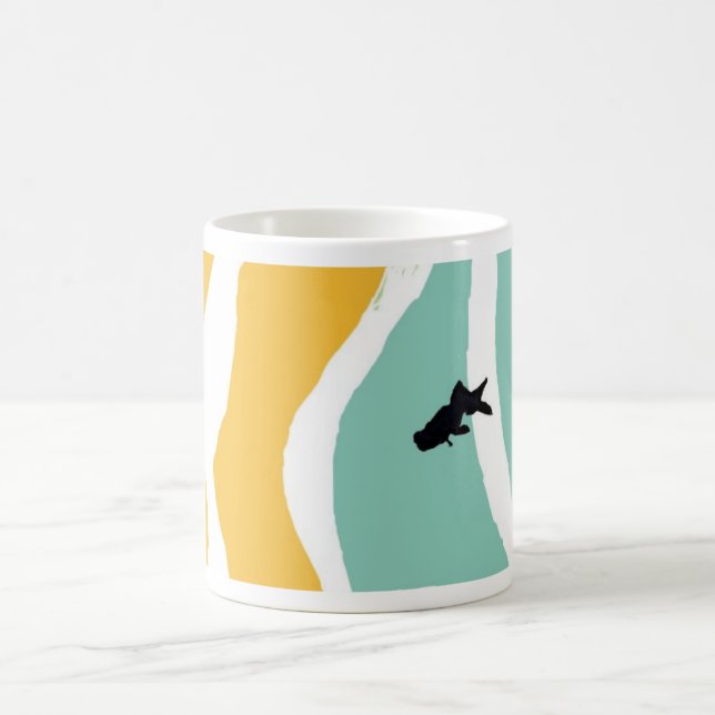 blaue Goldfish-Tasse Kaffeetasse (Mittel)