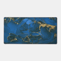 Blaue Goldmarmorkugel