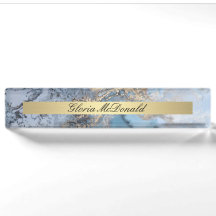 Blaue Goldmarmormarke