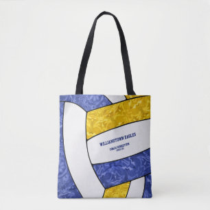 Blaue Goldmedaille - Mädchenvolleyballtrainer Tasche