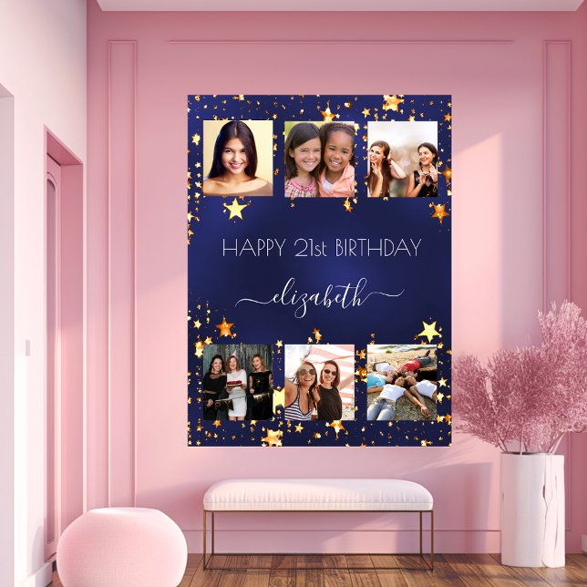 Blaue Goldsterne aus dem Foto Poster (Von Creator hochgeladen)