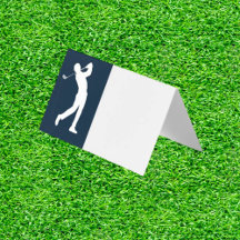 Blaue Golf Geburtstag Platzkarten