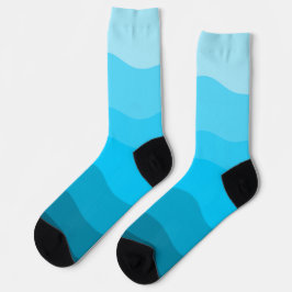 Blaue Gradientechnik Socken