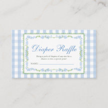Blaue Grandmillenial-Baby-Shower-Windel-Raffel