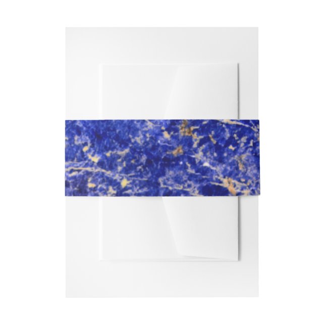 Blaue Granit, blauer Marmor, blauer Stein Einladungsbanderole (Vorderseite Beispiel)