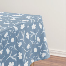 Blaue Graue Weiße Liberty Blumenmuster Elegante Po