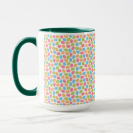 BLAUE GREEN ORANGE PINK OSTEREIER TASSE