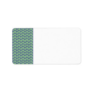BLAUE GREEN STRICK Address Labels Adressaufkleber
