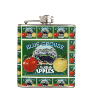 Blaue Grouse Canadian Äpfel Flachmann