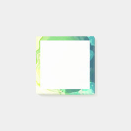 Blaue Grüne Abstrakte Ozeane Post-it Klebezettel