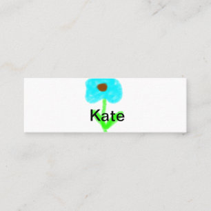 Blaue grüne Aquarellfarbe fügt dem Text einen eige Telefonnummerkarte