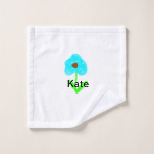 Blaue grüne Aquarellfarbe fügt dem Text einen eige Waschlappen