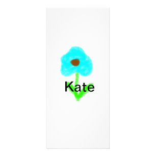Blaue grüne Aquarellfarbe fügt dem Text einen eige Werbekarte