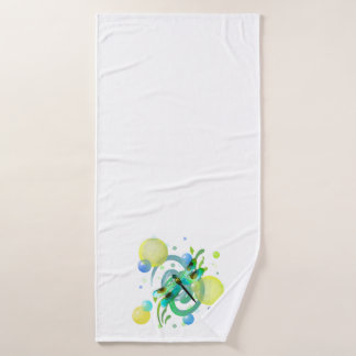 Blaue Grüne Libelle Badhandtuch Set