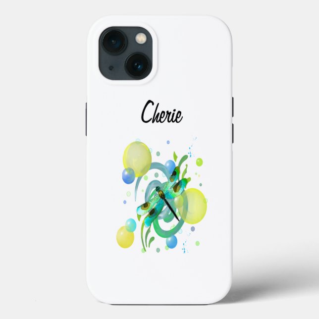 Blaue Grüne Libellen Case-Mate iPhone Hülle (Rückseite)