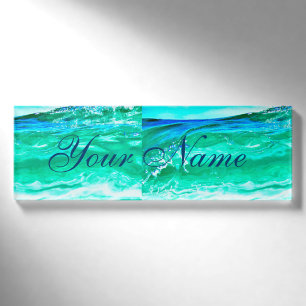 blaue/grüne Maui-Welle Thunder_Cove Namenschild