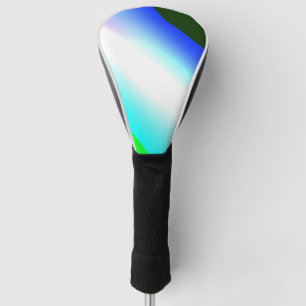 Blaue grüne Regenbogenfarben abstrakte Textur Golf Headcover