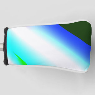 Blaue grüne Regenbogenfarben abstrakte Textur Golf Headcover