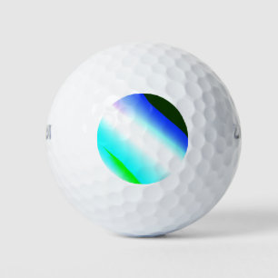 Blaue grüne Regenbogenfarben abstrakte Textur Golfball