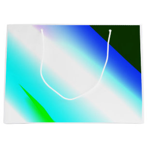 Blaue grüne Regenbogenfarben abstrakte Textur Große Geschenktüte