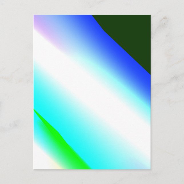 Blaue grüne Regenbogenfarben abstrakte Textur Postkarte (Vorderseite)
