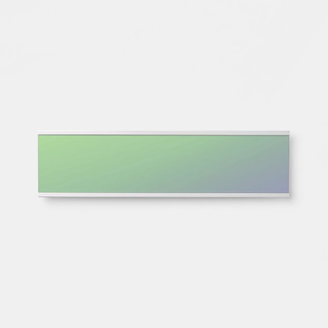 Blaue grüne Regenbogenfarben abstrakte Textur Türschild (Vorderseite )