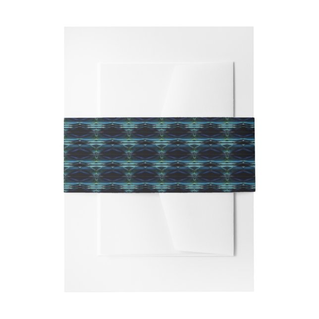 Blaue grüne Regenbogensteine , Artdeco-Muster Einladungsbanderole (Vorderseite Beispiel)