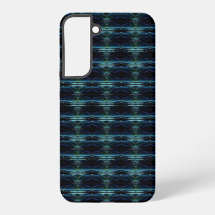 Blaue grüne Regenbogensteine , Artdeco-Muster Samsung Galaxy Hülle