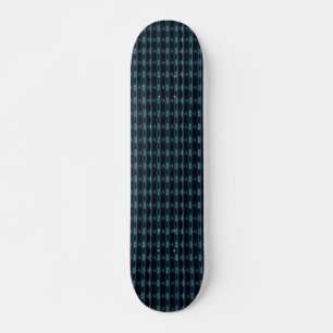 Blaue grüne Regenbogensteine , Artdeco-Muster Skateboard