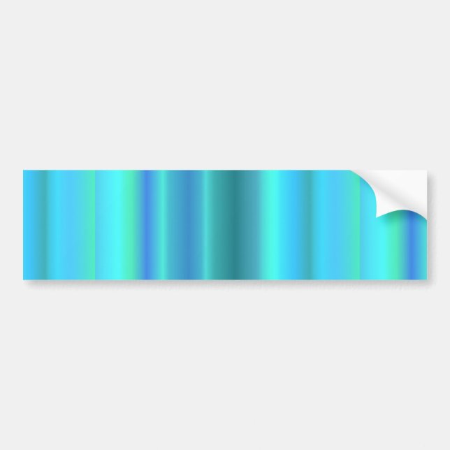 Blaue grüne Regenbogenstreifen Autoaufkleber (Vorne)