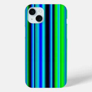 Blaue grüne Regenbogenstreifen Case-Mate iPhone Hülle